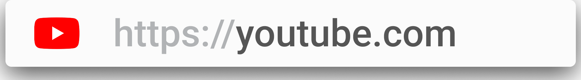 Browser address bar reading youtube.com